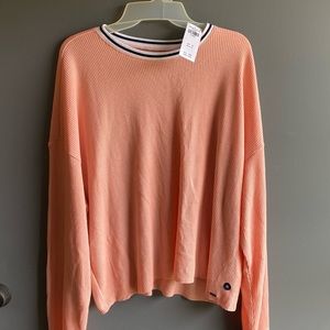 Peach/coral long sleeve tee NWT